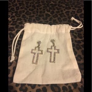 Cross earrings